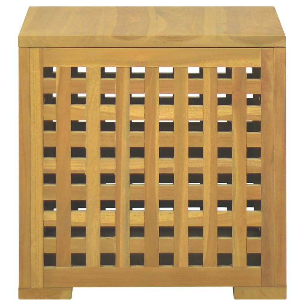 Boîte à corde bois de teck naturel 40 x 40 x 40 cm - PANGIVO - Image 4