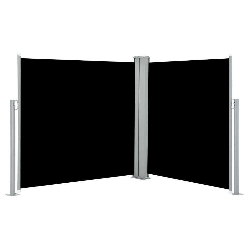 Helloshop26 - Auvent latéral rétractable 100 x 600 cm noir - Image 2