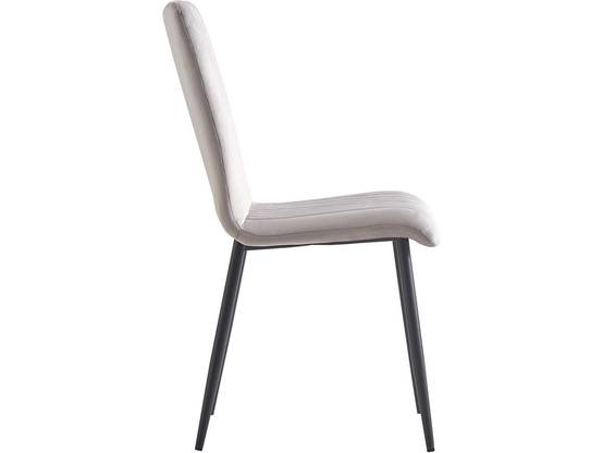 Lot De 2 Chaises En Velours "henley" - Gris Clair -habitat Et Jardin - Image 3