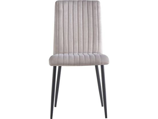 Lot De 2 Chaises En Velours "henley" - Gris Clair -habitat Et Jardin - Image 2