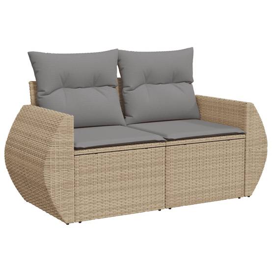 Vidaxl - Salon de jardin avec coussins 4 pcs beige résine tressée vidaXL 3221078 - Image 5