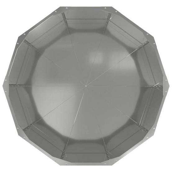 Jardinière | Pot de fleurs | Cache-pot | Bac à fleurs Argent 90 x 90 x 50 cm Acier galvanisé - Image 6