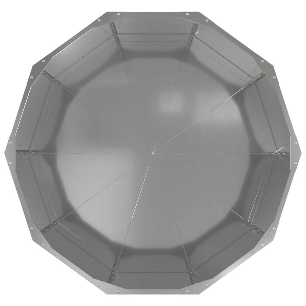 Jardinière | Pot de fleurs | Cache-pot | Bac à fleurs Argent 90 x 90 x 50 cm Acier galvanisé - Image 6