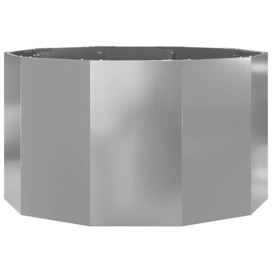 Jardinière | Pot de fleurs | Cache-pot | Bac à fleurs Argent 90 x 90 x 50 cm Acier galvanisé - Image 5