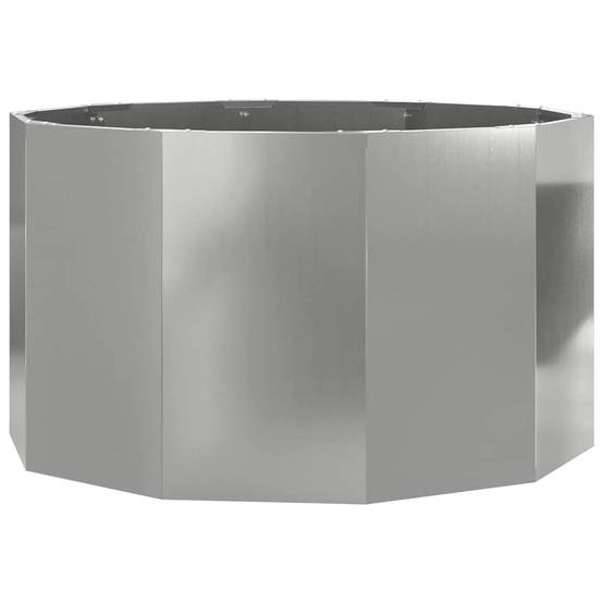 Jardinière | Pot de fleurs | Cache-pot | Bac à fleurs Argent 90 x 90 x 50 cm Acier galvanisé - Image 1