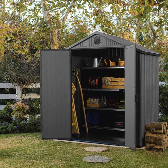 Keter - Abri de jardin DARWIN 6x4 Gris - Image 3