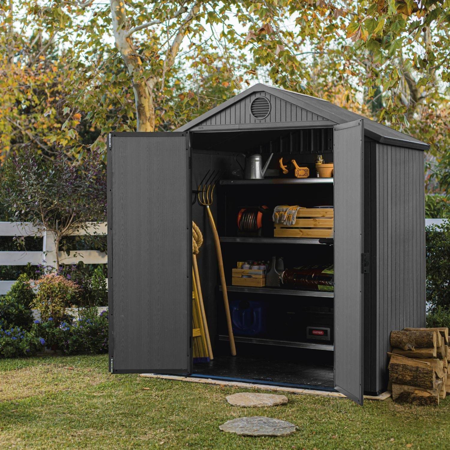 Keter - Abri de jardin DARWIN 6x4 Gris - Image 3