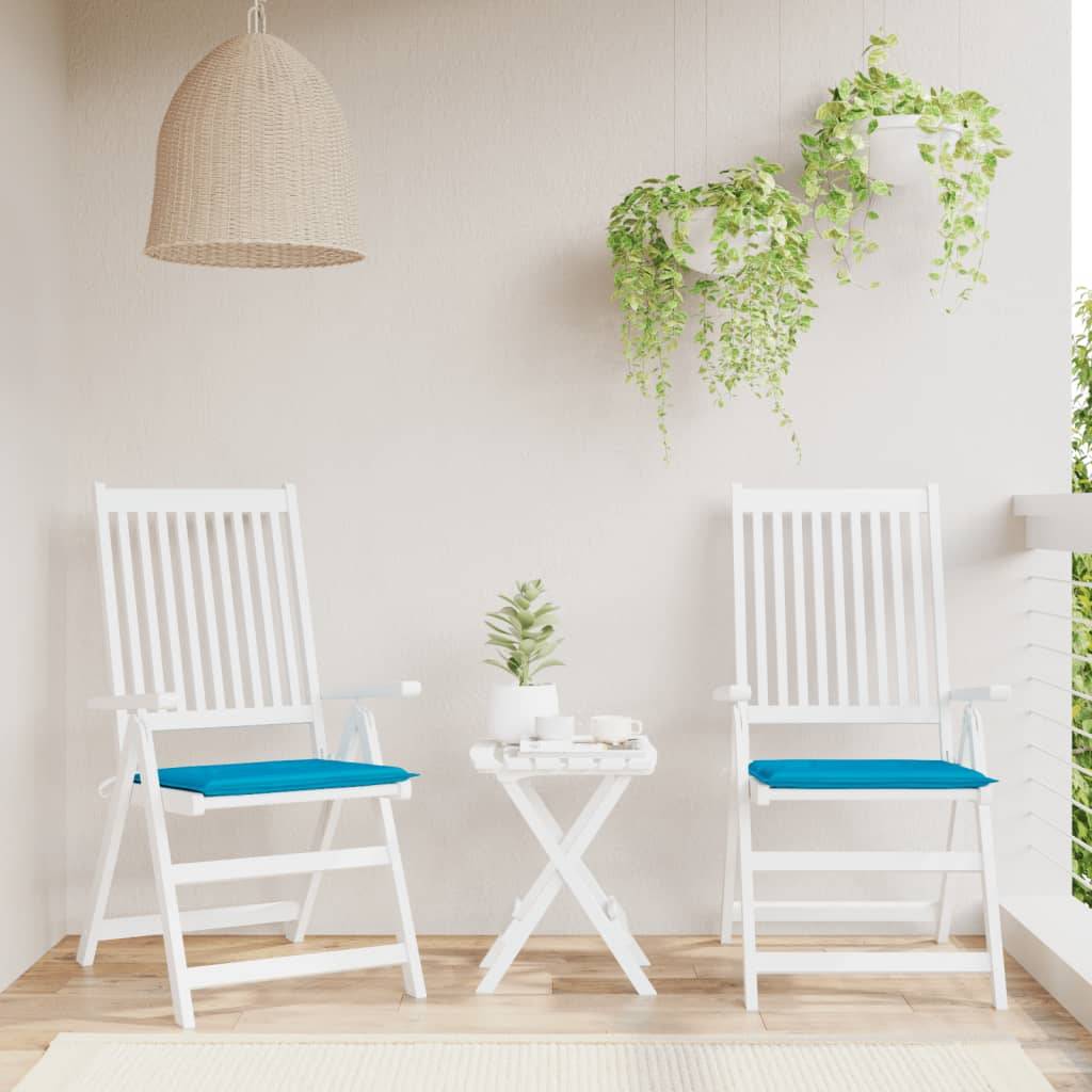 Coussins de chaise de jardin polyester bleu 50 x 50 x 4 cm - PANGIVO - Image 1