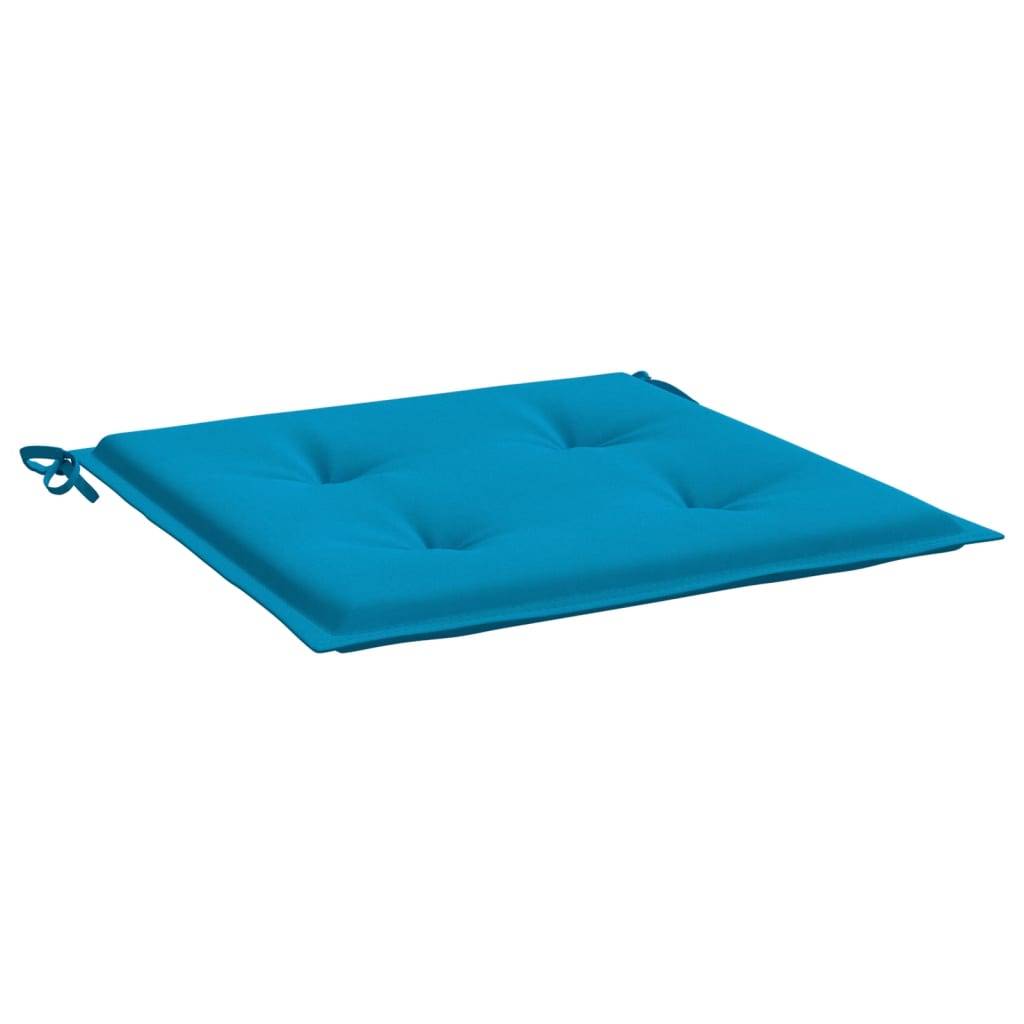 Coussins de chaise de jardin polyester bleu 50 x 50 x 4 cm - PANGIVO - Image 5