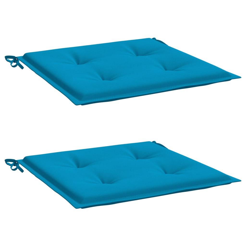 Coussins de chaise de jardin polyester bleu 50 x 50 x 4 cm - PANGIVO - Image 3