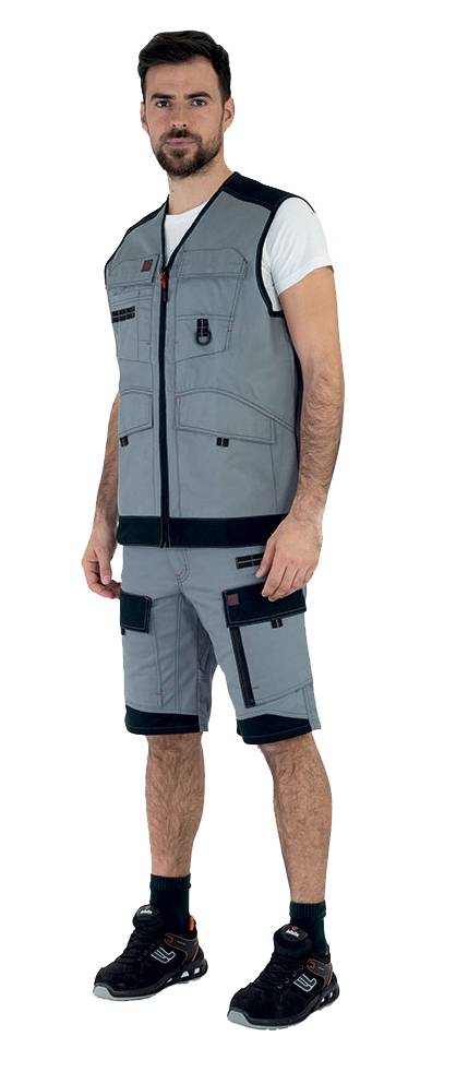 Bermuda de travail CRUSHER 1ATBUP gris/noir T4 (52-54) - LAFONT - LA-1ATBUP-2279-4 - Image 2