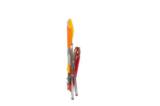 Fiam - Fauteuil Relax SPAGHETTI POP Aluminium BRUT PVC ORANGE JAUNE ROUGE 127/168x60x73/108 cm FIAM - Image 3