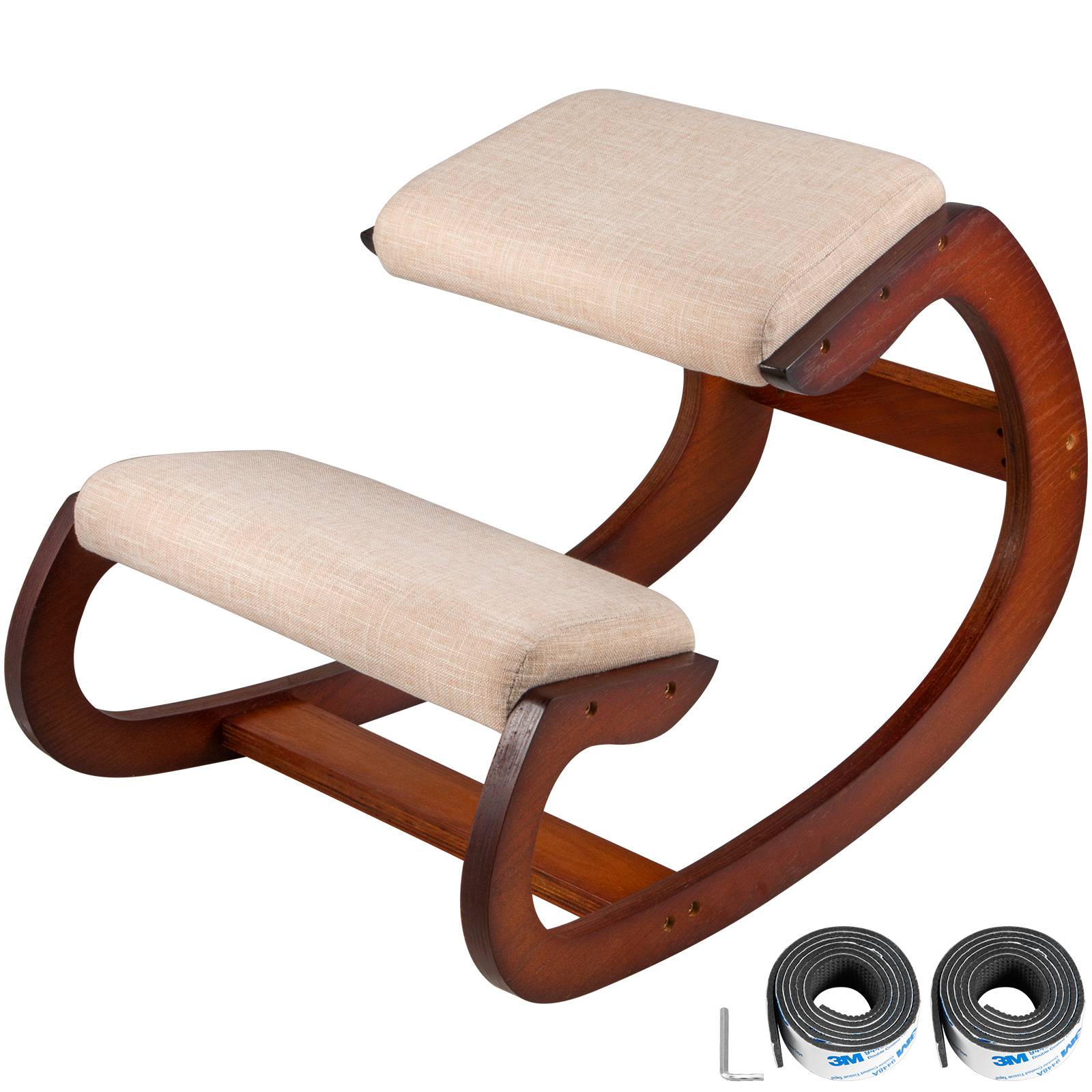 VEVOR Fauteuil ergonomique à genoux, lourd duty. Meilleure posture, pliable. Bureau, méditation. - Image 1