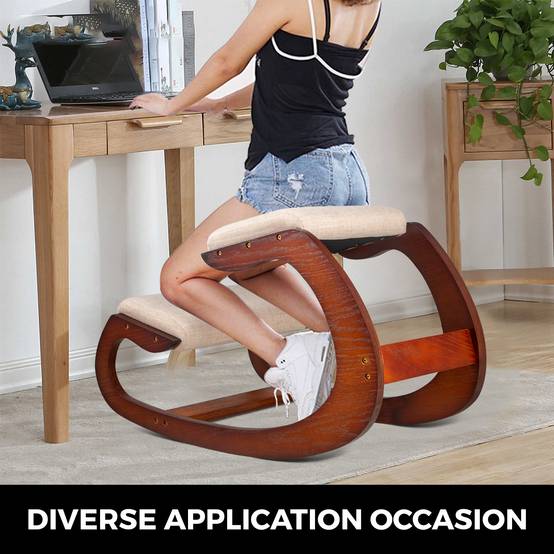 VEVOR Fauteuil ergonomique à genoux, lourd duty. Meilleure posture, pliable. Bureau, méditation. - Image 7