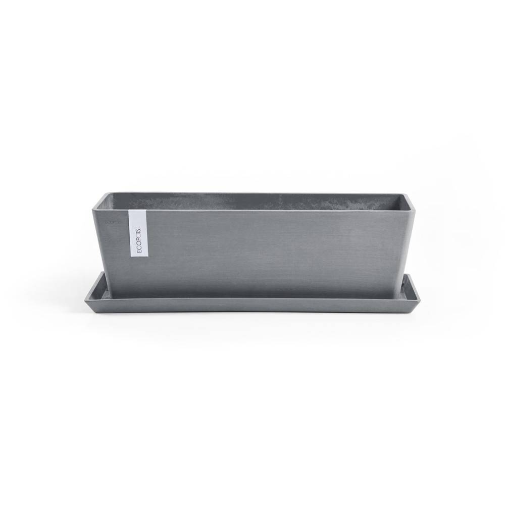 Ecopots - Pot Rectangulaire Bruges 45 Bleu Gris - 45 x 17 x H. 17 cm - 9,7 L ECOPOTS - Image 4