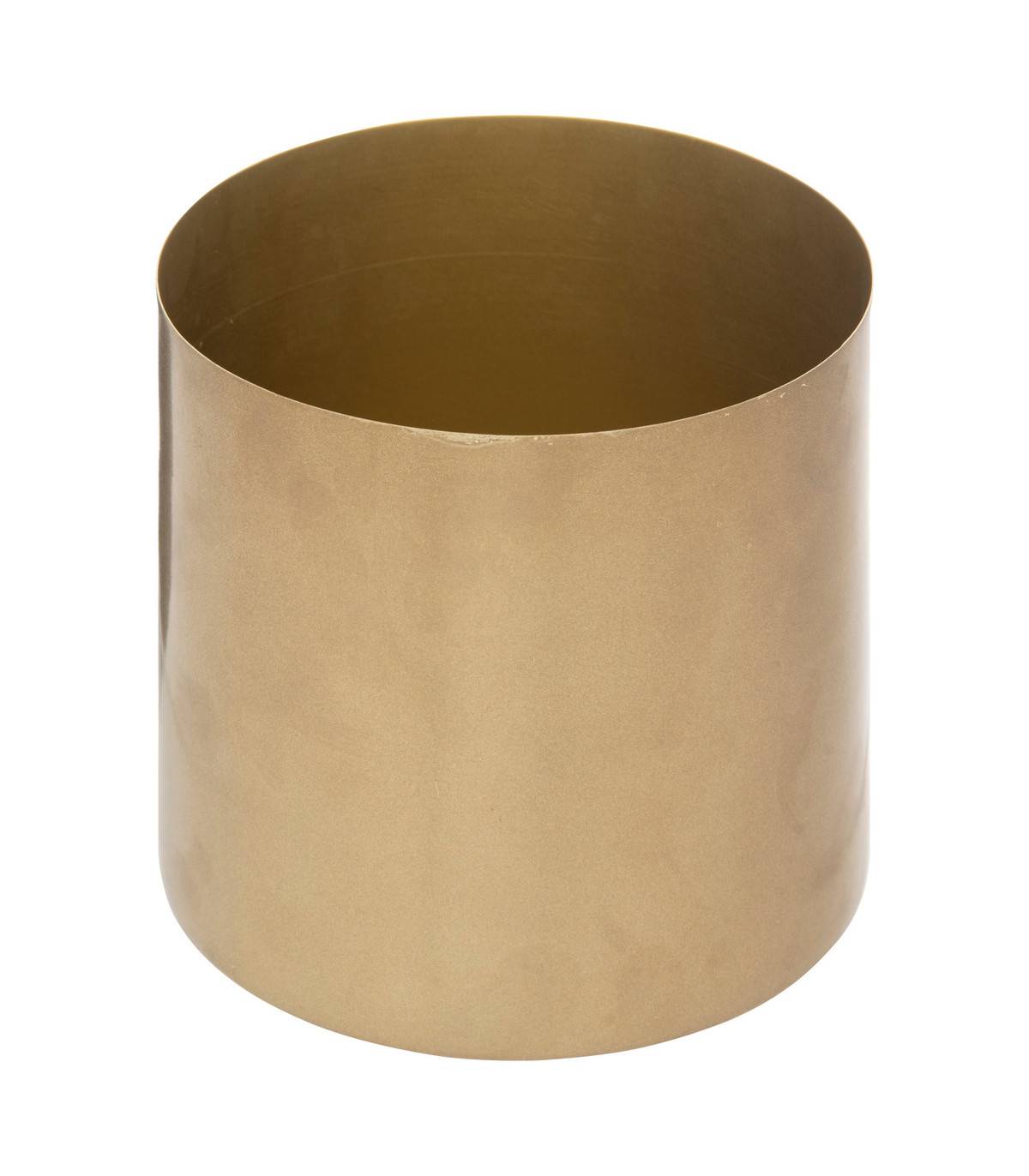 Lot de 3 Cache-pots en métal doré D 14 D 12 et D 10  cm - Image 3