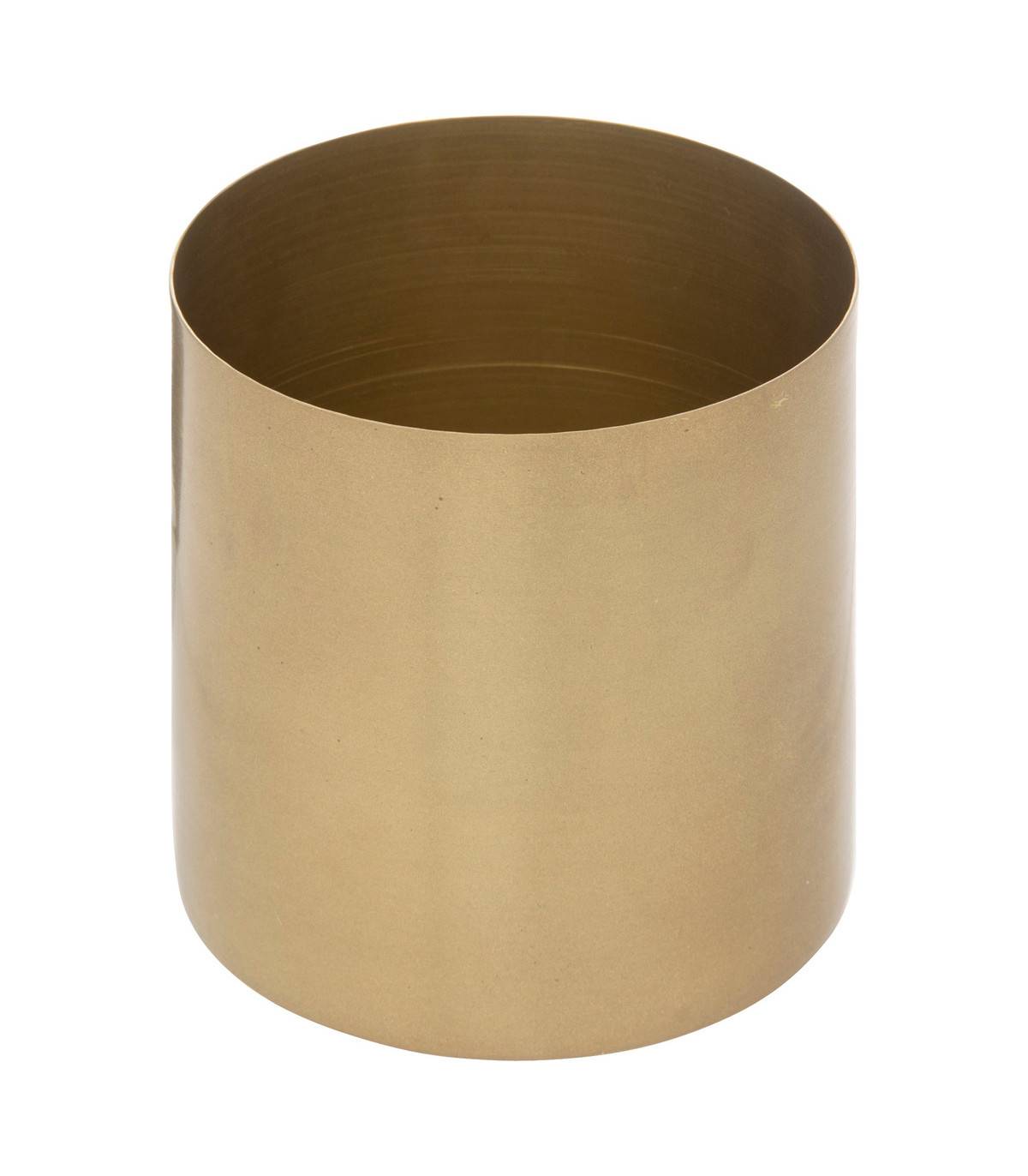 Lot de 3 Cache-pots en métal doré D 14 D 12 et D 10  cm - Image 4