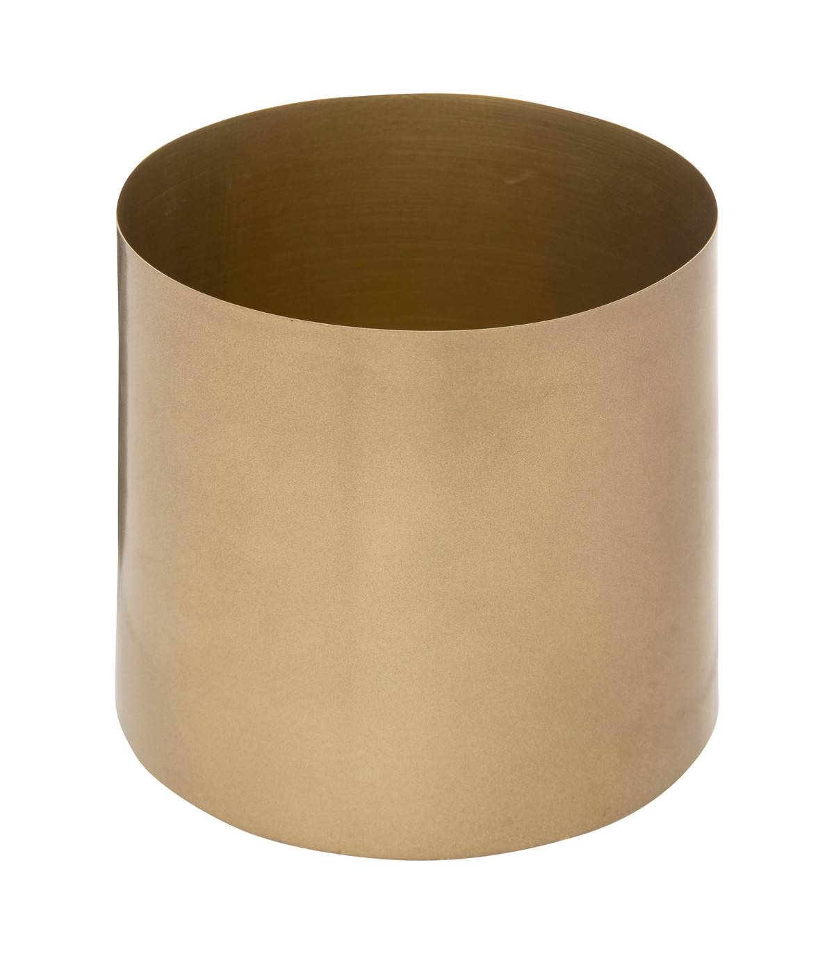 Lot de 3 Cache-pots en métal doré D 14 D 12 et D 10  cm - Image 2