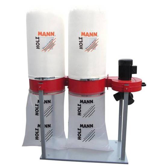 Aspirateur à copeaux de bois 2 x 307 L - 400 V - 2200 W Holzmann