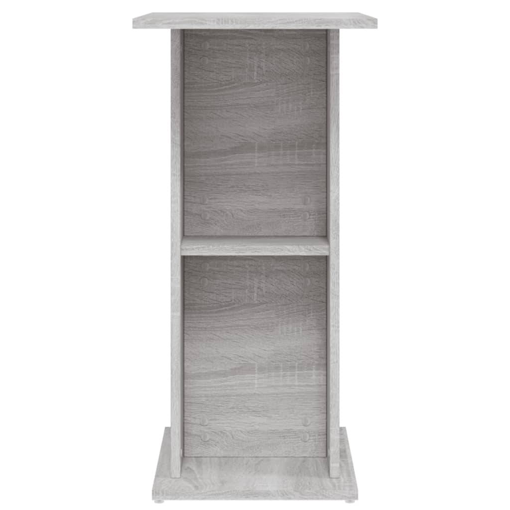 Meuble Aquarium Compact Bois avec Étagère Ouverte pour Bureau Sonoma Gris - ComfortXL Outdoor Living - Image 5