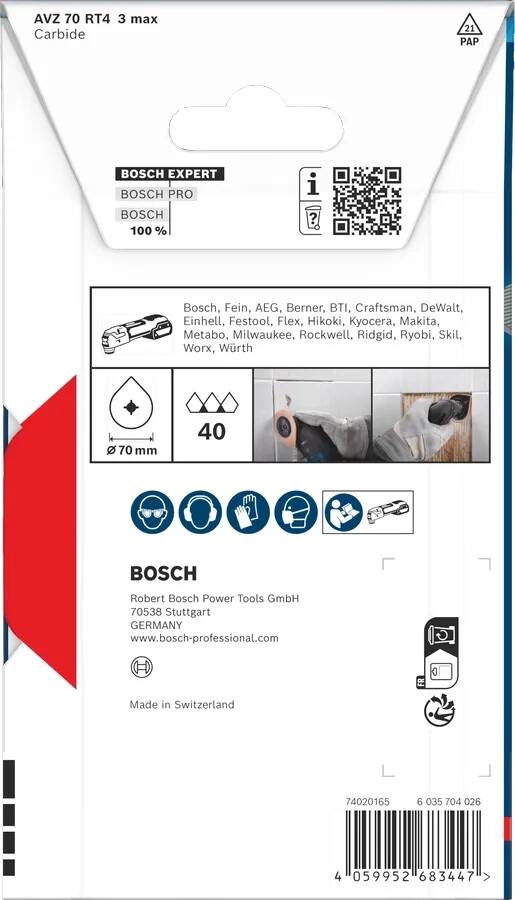 Bosch Professional - Enlève-mortier EXPERT AVZ 70 RT4 3 max - BOSCH - 2608902055 - Image 5