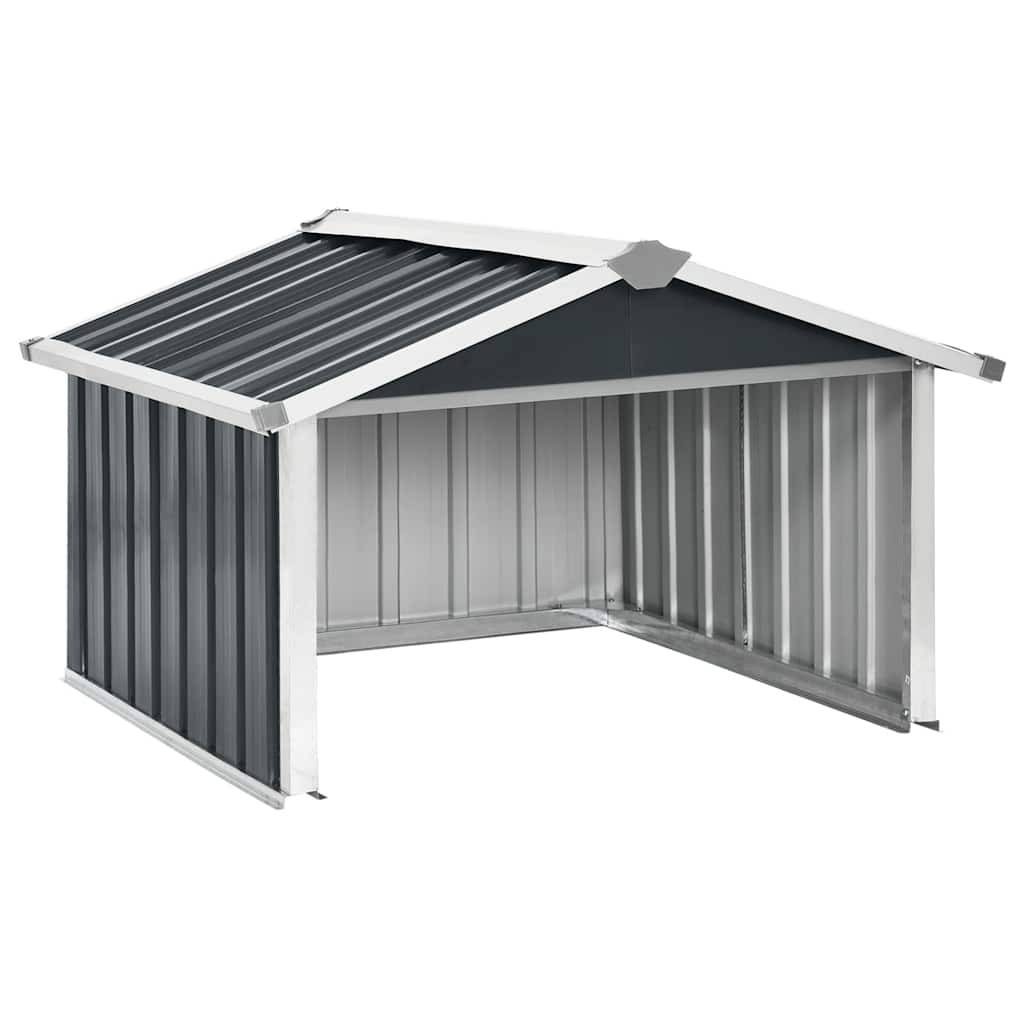 ComfortXL - Abri Robot Tondeuse Acier Galvanisé Garage Protection Pluie Soleil Anthracite - ComfortXL Outdoor Living - Image 2
