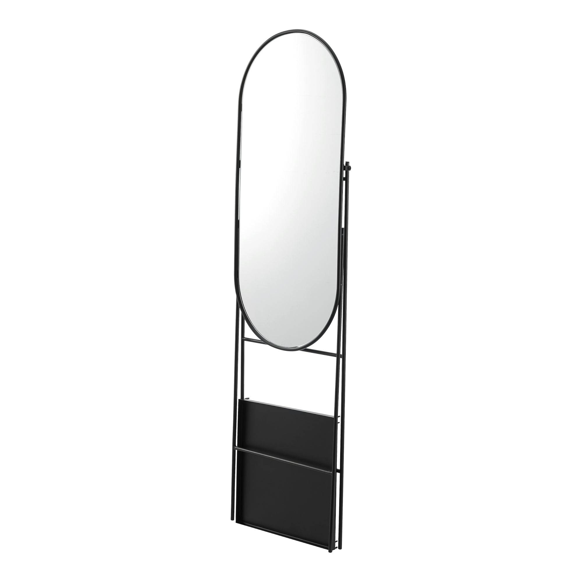 Miroir sur pied 160 x 46 x 50 cm noir - Image 3