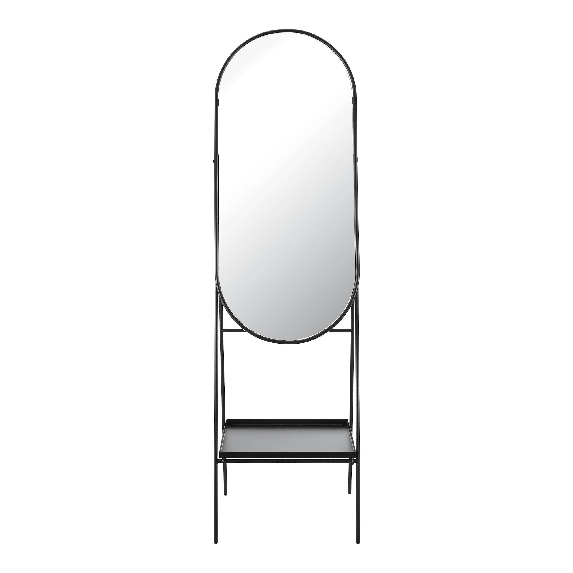 Miroir sur pied 160 x 46 x 50 cm noir - Image 4