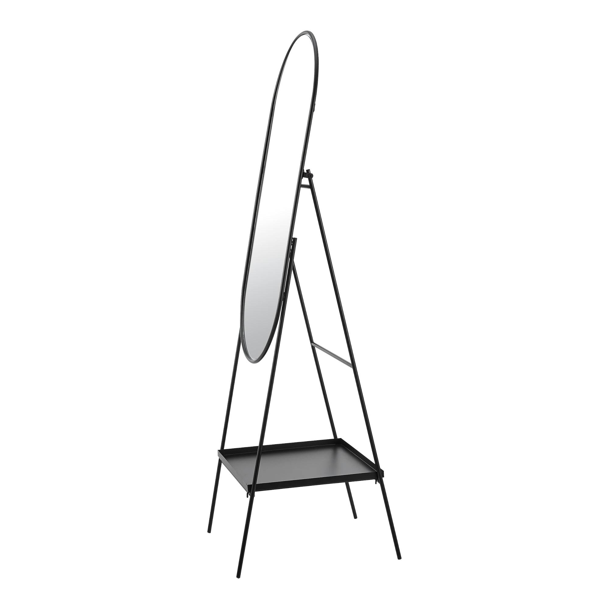 Miroir sur pied 160 x 46 x 50 cm noir - Image 5