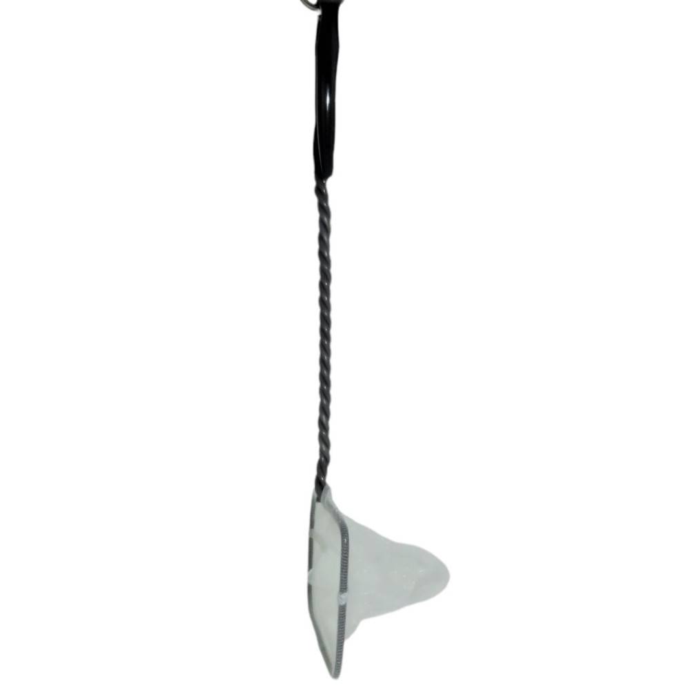 animallparadise - Epuisette filet blanc, maille fine, 10 cm x 8.5 x 32 cm,  aquarium - Image 2