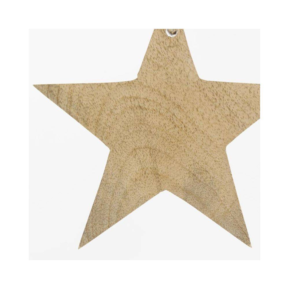 Aubry Gaspard - Suspensions de Noël en manguier naturel (lot de 3) - Image 3