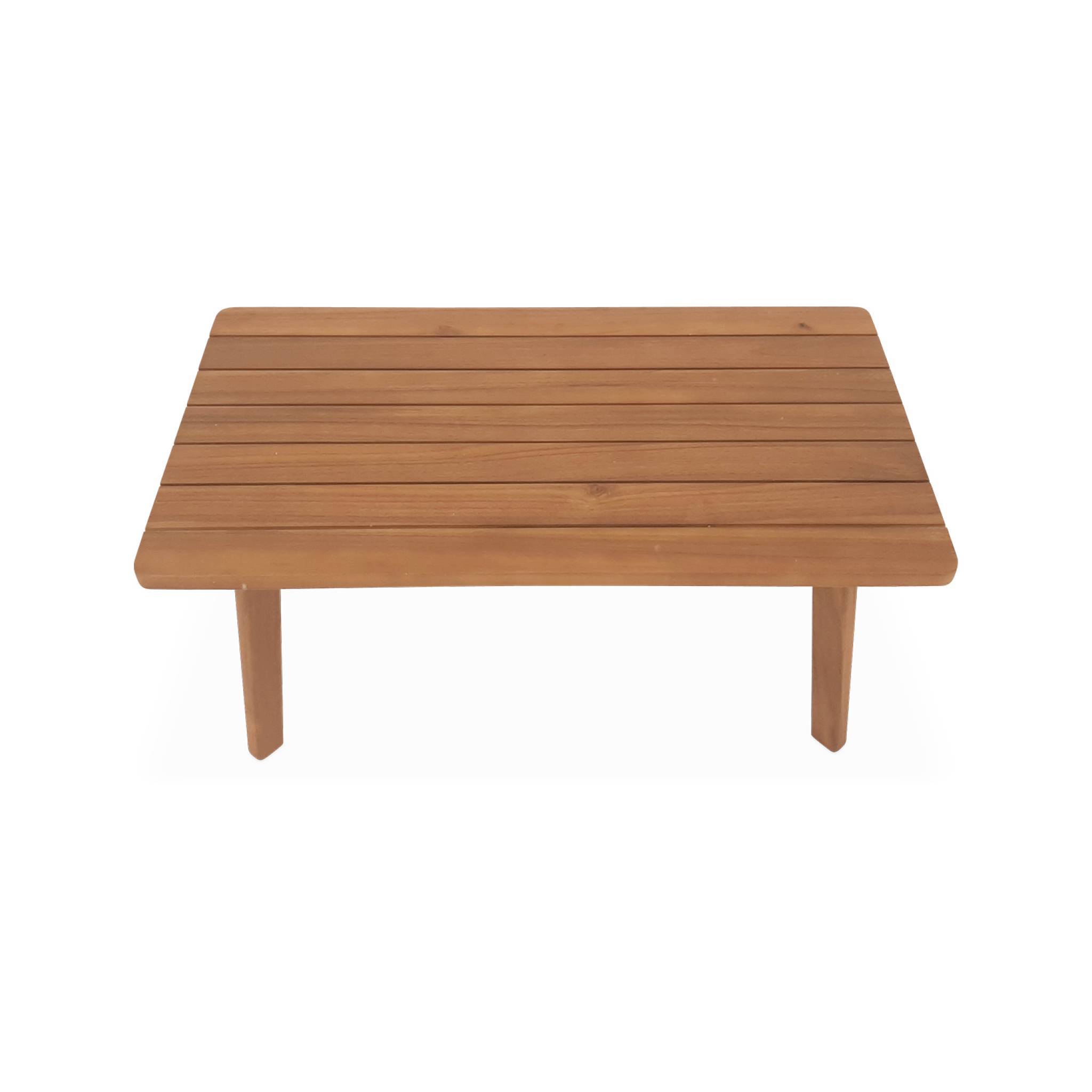 sweeek - Salon de jardin. Bohémia. cannage carré. canapé 2 places. 2 fauteuils. 1 table basse 117x64x74 cm | sweeek - Image 7