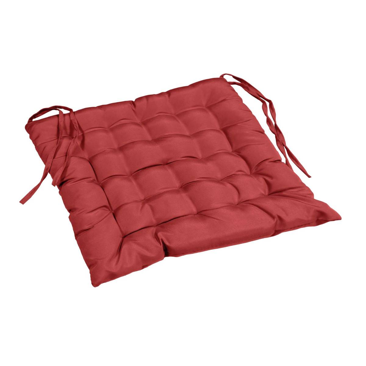 Paris Prix - Galette de Chaise Matelassée "Essentiel" 40x40cm Grenade - Image 2