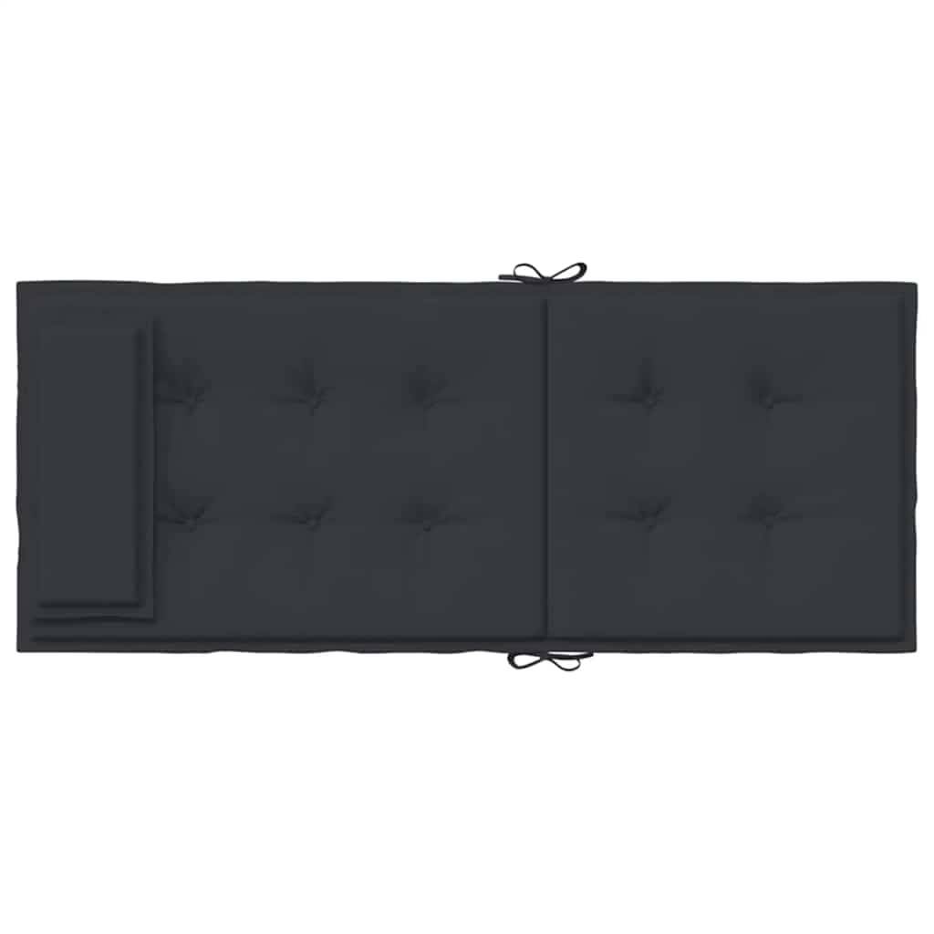 ComfortXL - Lot de 6 Coussins pour Chaise de Jardin Dossier Haut Tissu Oxford Imperméable Salon de Jardin Noir 120x50cm – ComfortXL Outdoor Living - Image 7