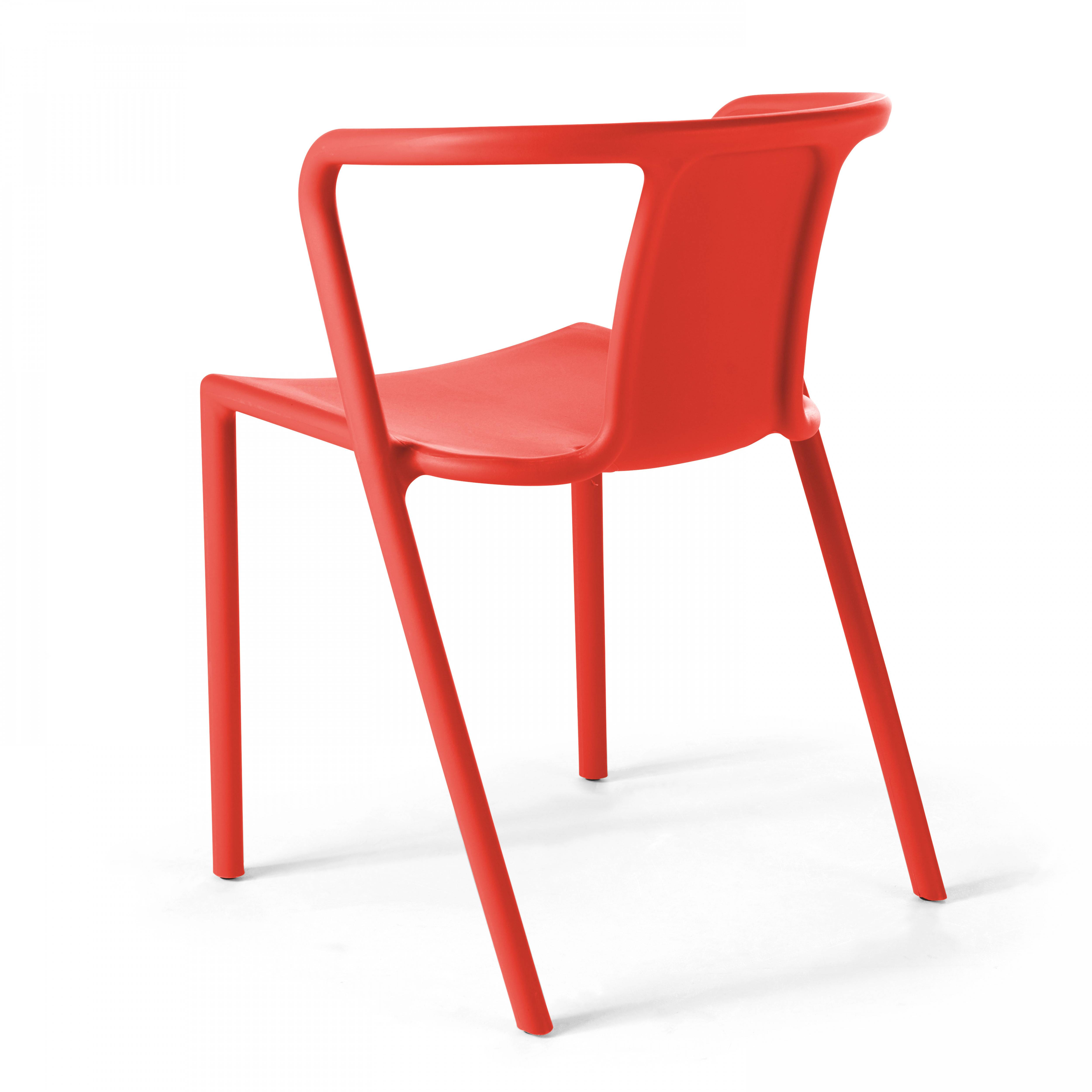 Oviala - Fauteuil en plastique rouge - Oviala - Image 2