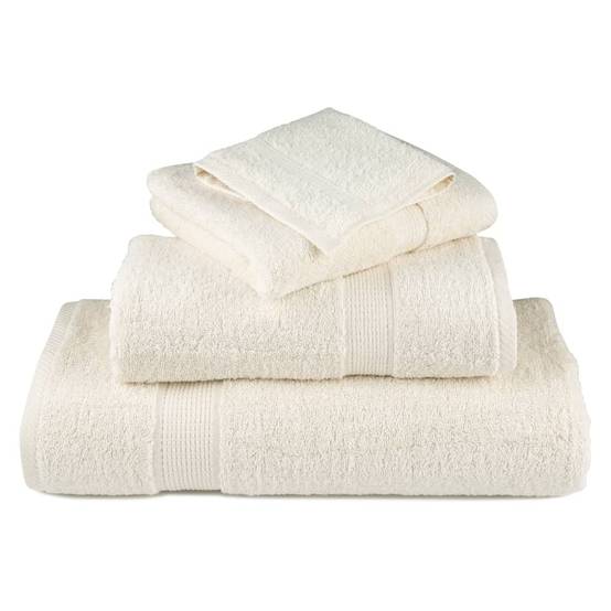 Nappe / serviette coton crème 70 x 140 cm - Prolenta premium p336.3 - Image 4