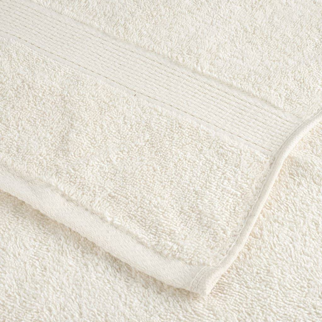 Nappe / serviette coton crème  70 x 140 cm  - Prolenta premium p336.3 - Image 6