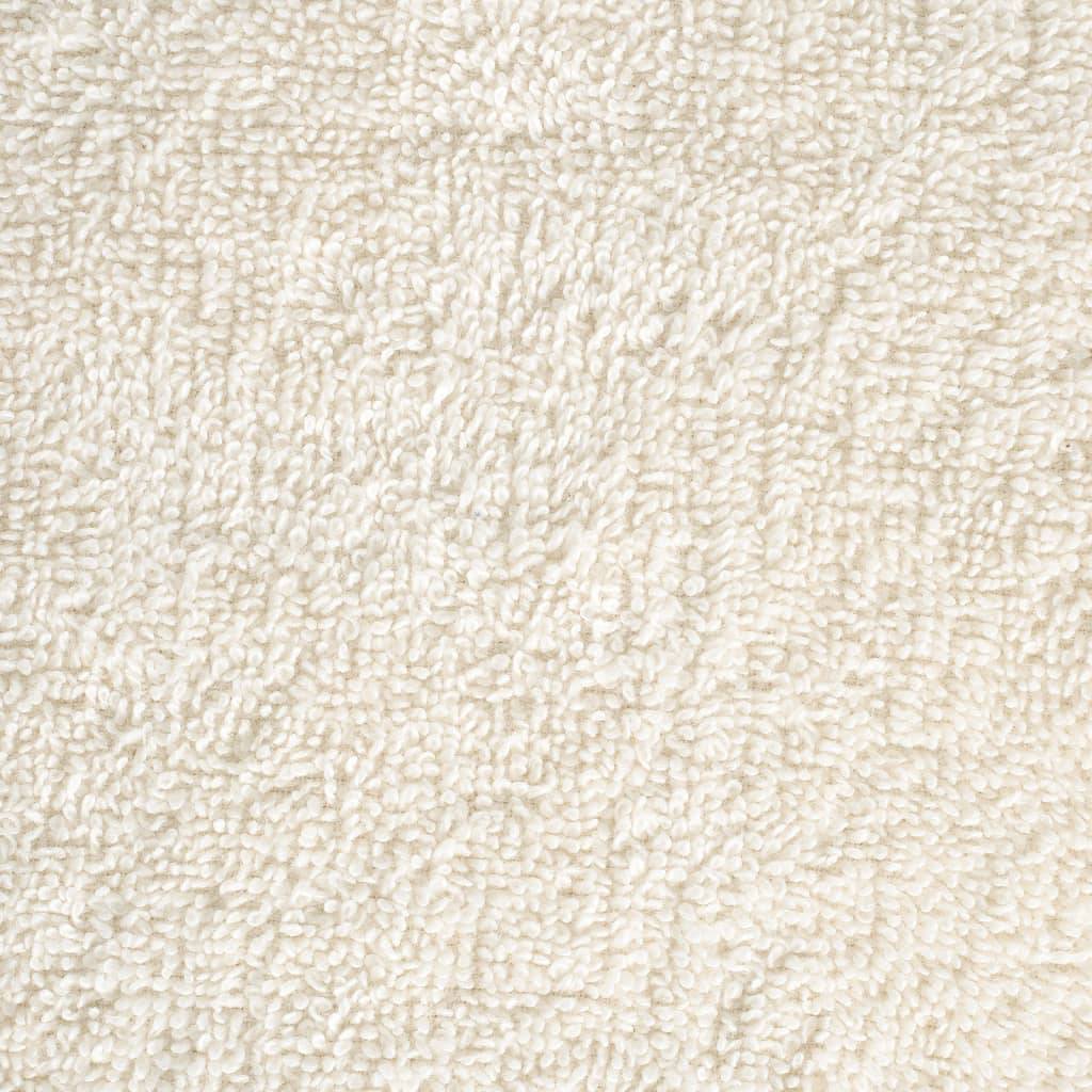 Nappe / serviette coton crème  70 x 140 cm  - Prolenta premium p336.3 - Image 5