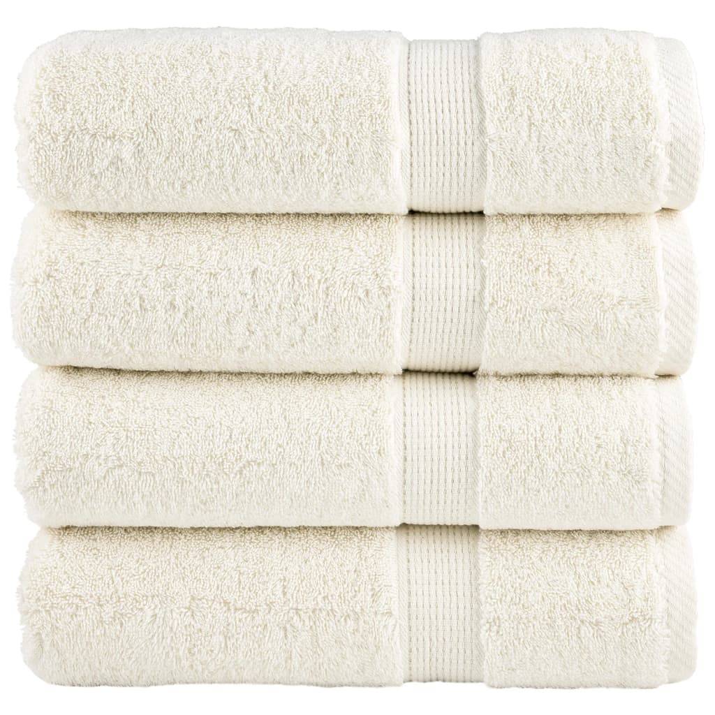 Nappe / serviette coton crème  70 x 140 cm  - Prolenta premium p336.3 - Image 2