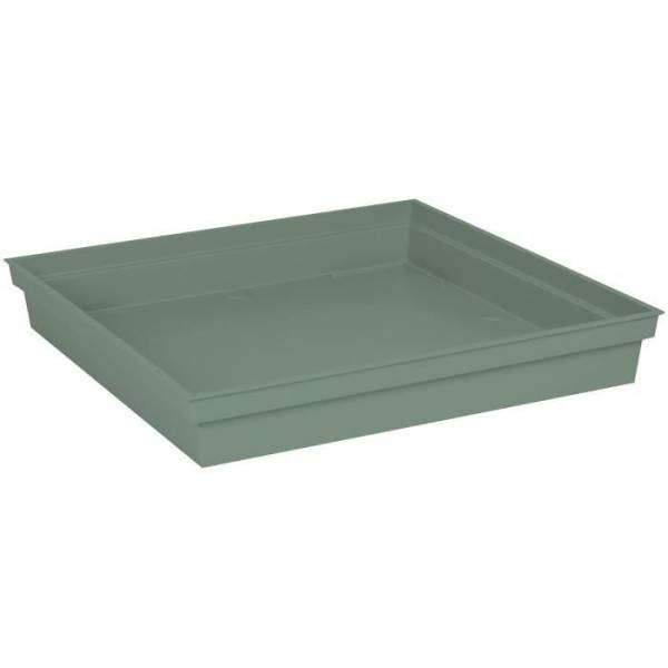 EDA Plastiques - Eda Plastique - Soucoupe Carree Toscane - 40 Cm - Vert Laurier - Image 2