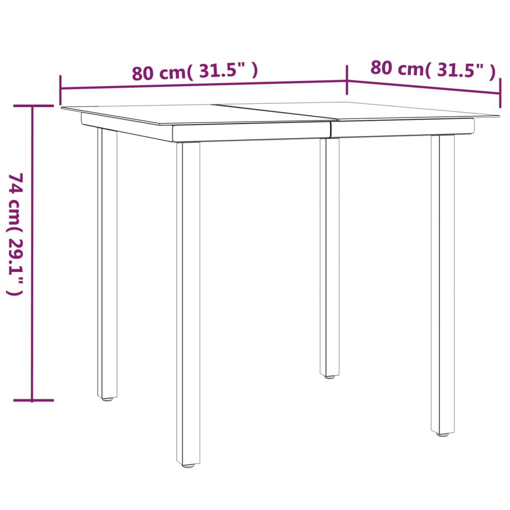 ComfortXL - Salon de jardin 2 personnes résine tressée chaises bois table verre beige – ComfortXL Outdoor Living - Image 9