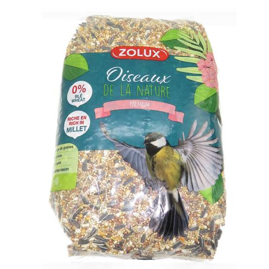 Zolux - Graines nourriture mélange premium riche en millet 2.5 kg pour oiseaux - Image 1