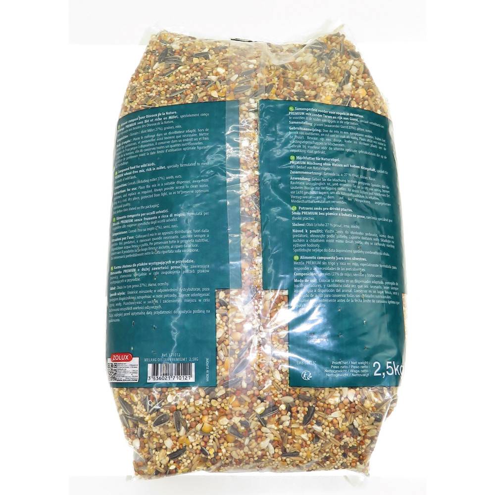 Zolux - Graines nourriture mélange premium riche en millet 2.5 kg pour oiseaux - Image 3