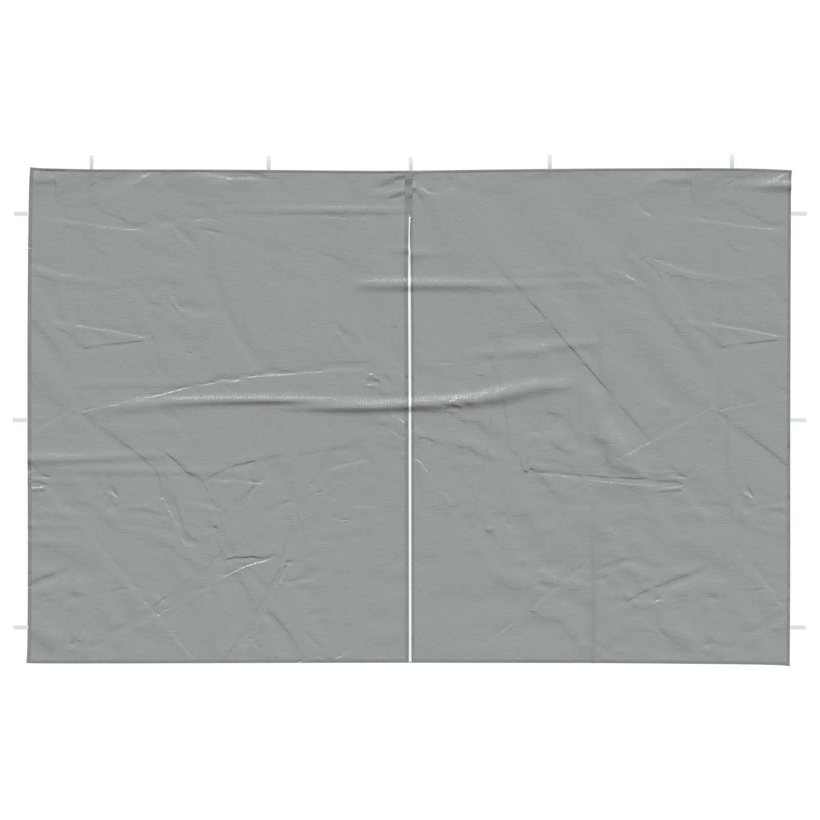 Mur de tente de fête PE et acier gris clair 400 x 195 cm, Poids:1.07kg - PANGIVO - Image 3