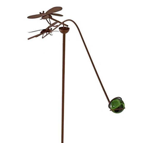 La Grande Prairie - Mobile de Jardin Balancier Libellule en Métal 73x115cm - Image 5