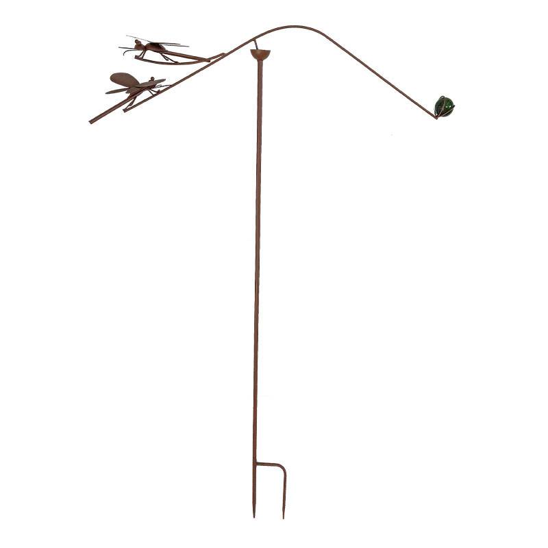 La Grande Prairie - Mobile de Jardin Balancier Libellule en Métal 73x115cm - Image 2