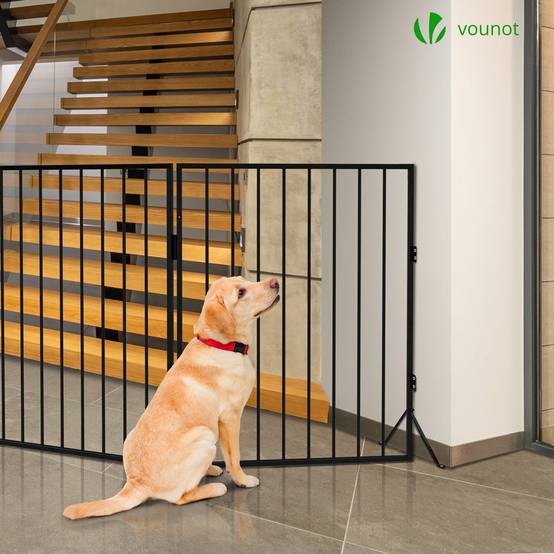 Barrière de sécurité GRANDE VERSION - 3M 5 panneaux - Noir - VOUNOT® - Image 5