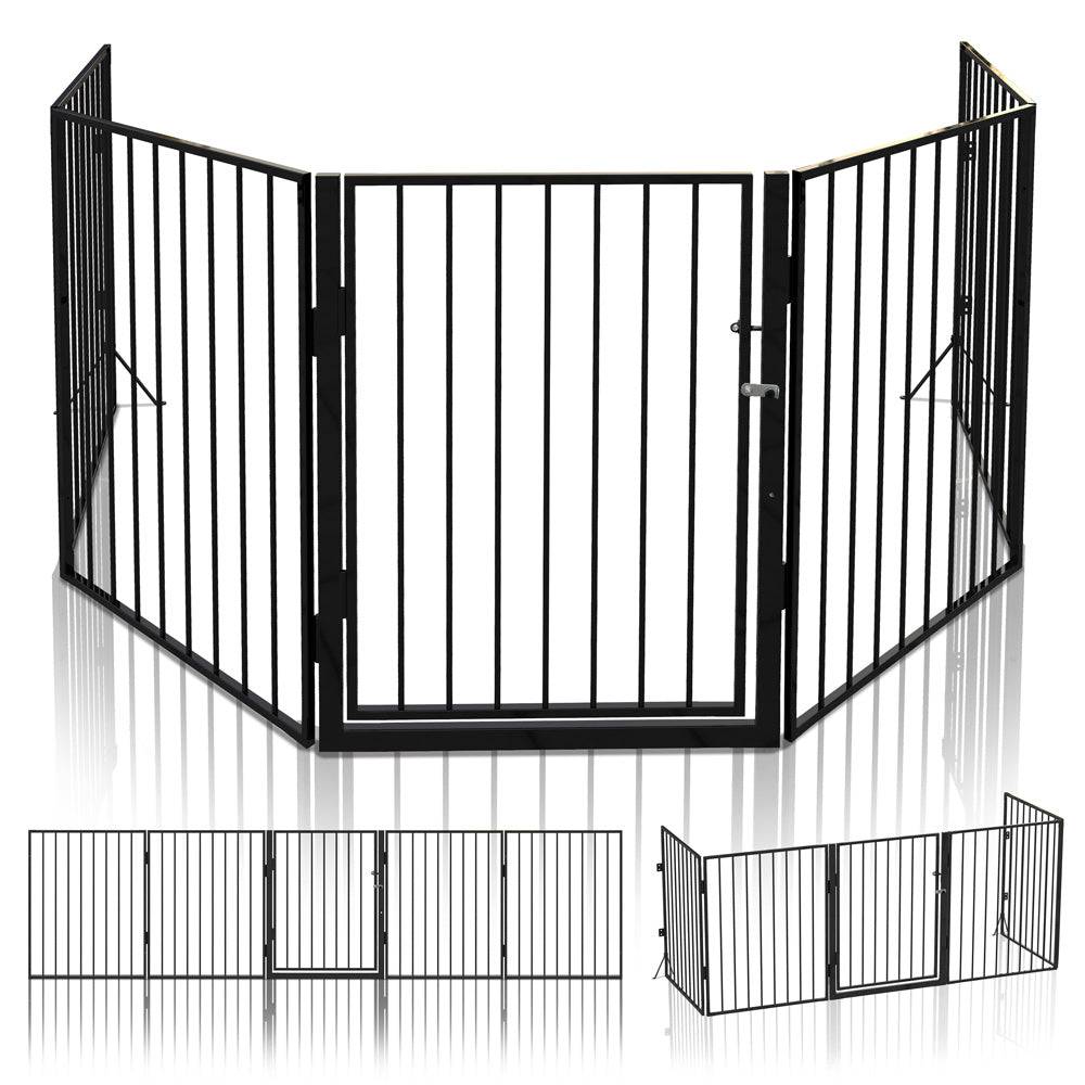 Barrière de sécurité GRANDE VERSION - 3M 5 panneaux - Noir - VOUNOT® - Image 1