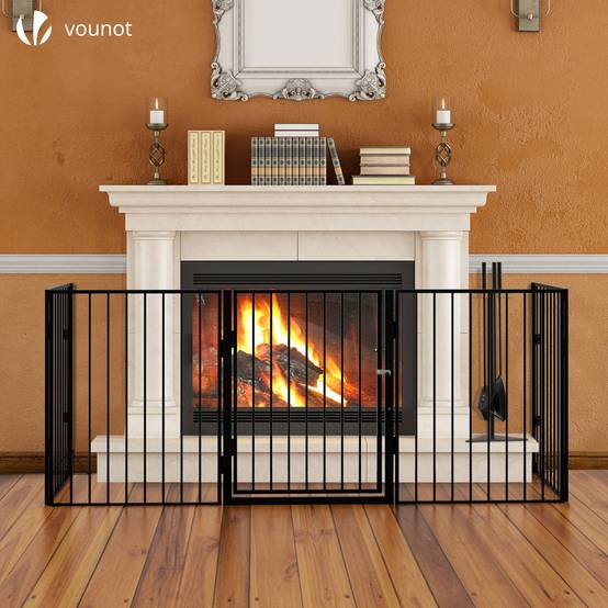 Barrière de sécurité GRANDE VERSION - 3M 5 panneaux - Noir - VOUNOT® - Image 3