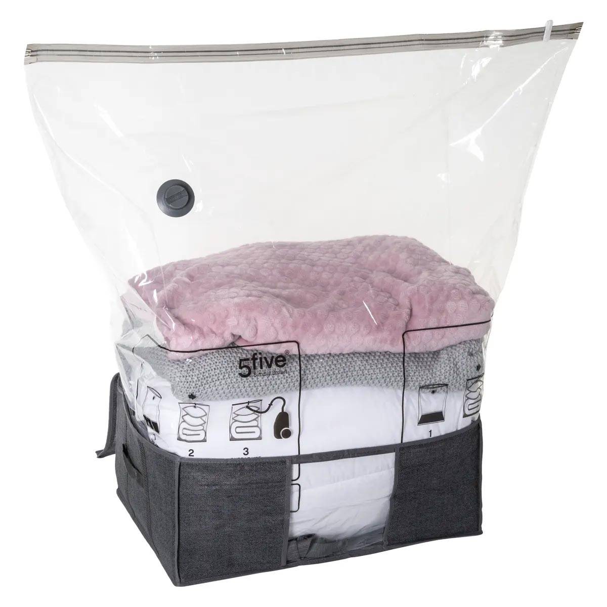 Housse de Rangement Sous Vide "Press" 60cm Gris - Image 4